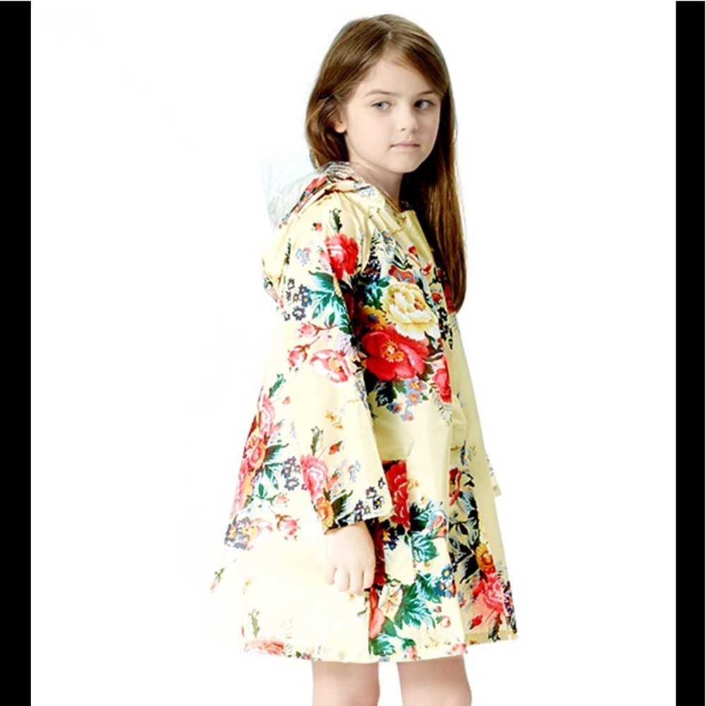 💚 Girls Rain Jacket - Picture 3 of 5